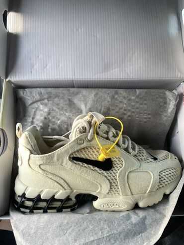 резиновая обувь: Кроссовки Nike Zoom MMW x Stussy (дизайн в стиле Air Zoom Spiridon