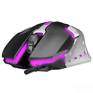 one s: Gejming miš sa RGB osvetljenjem i žičnom vezom - Futuristički dizajn — 2