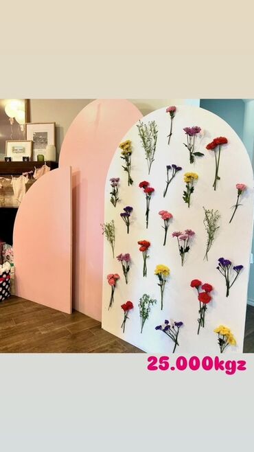 цветы сделаны из бисера: Декоративная фотозона «цветочная стена». - Комплект из изогнутых