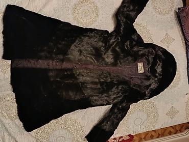 Шубы: Шуба, Норка, По колено, С капюшоном, 3XL — 3