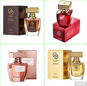 qız papaqları: " Giordani Gold Essenza " parfüm, 50 ml. Oriflame. Her biri 65 azn — 1