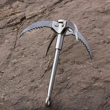 кемпин: Складная стальная кошка‑крюк (grappling hook) - Конструкция: 4 — 2