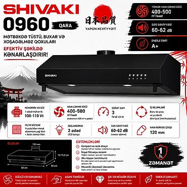 Aspiratorlar: №: 785 Məhsulun adı: Aspirator Shivaki 0960, 500 kub. m/saat, qara — 2
