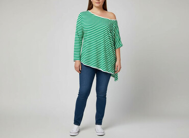 bluzki w paski pull and bear: Women's blouse, size XL