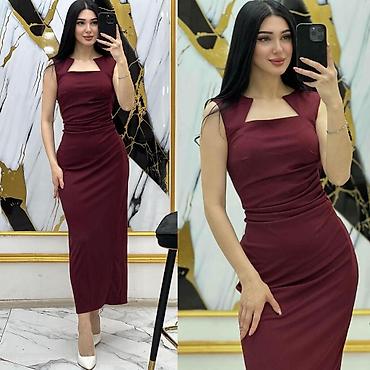 razrezli don: Qadın midi don – qolsuz, bədənə oturan model - Dizayn: Kvadratvari — 3