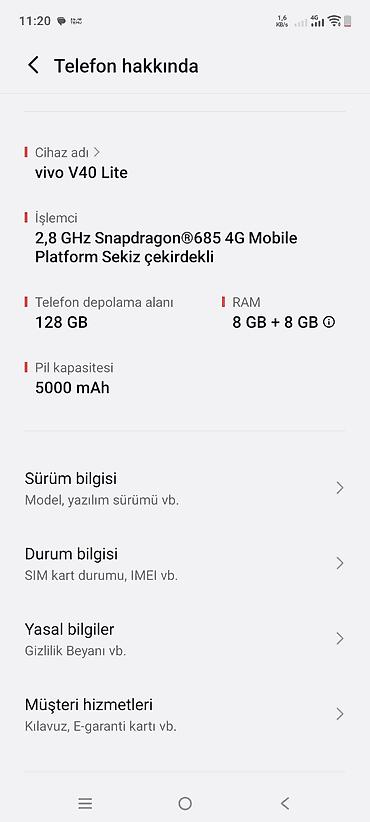 ofis ləvazimatı: Vivo V40 Lite 8/128 GB satılır 📱 8 GB RAM + 8 GB virtual RAM (8+8 GB) — 2