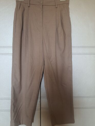 Şalvarlar: Women's Pant H&M, L (EU 40), XL (EU 42), rəng - Qəhvəyi