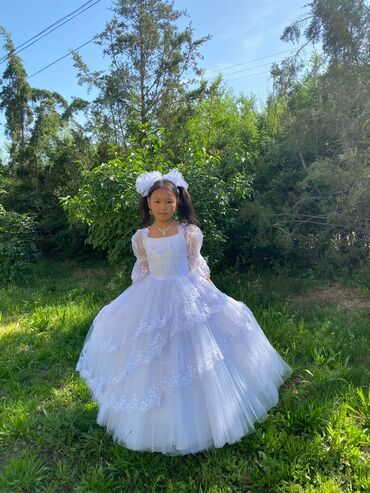 Платья: Детское платье, цвет - Белый, Новый — 6