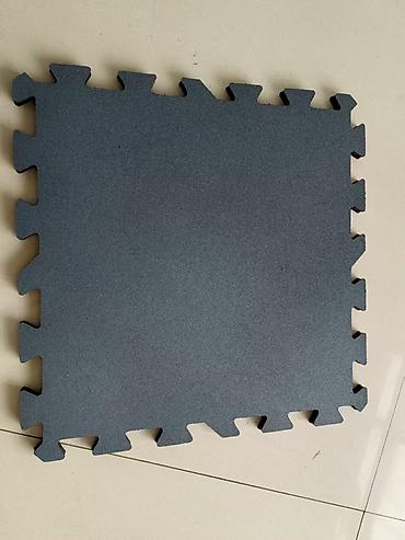 Модульные покрытия, пазлы: Плитка-коврик из резиновой крошки с замком «пазл» для спортивных и — 1