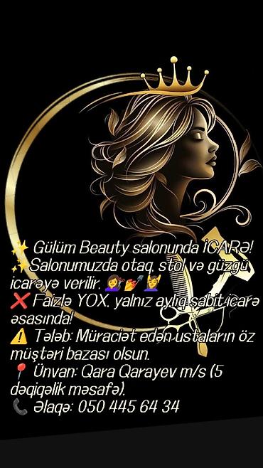 qarayevde: Gözəllik salonunda otaq, manikür üçün rahat stol və saç xidməti üçün — 2
