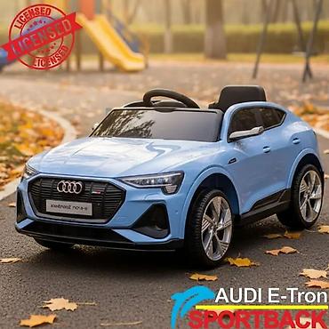 Dečiji električni automobili: Audi E-Tron Sportback – Plavi, auto na akumulator za decu — 2