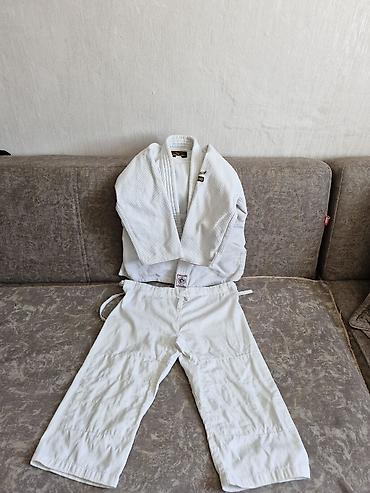 Комплекты одежды: Uşaq üçün cüdo kimono dəsti - Rəng: ağ - Komplekt: üst (gi) və şalvar — 2