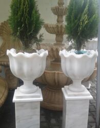 polimer gil satisi: Məhsul: Təbii daşdan dekorativ çiçək qabları (pedestal üzərində