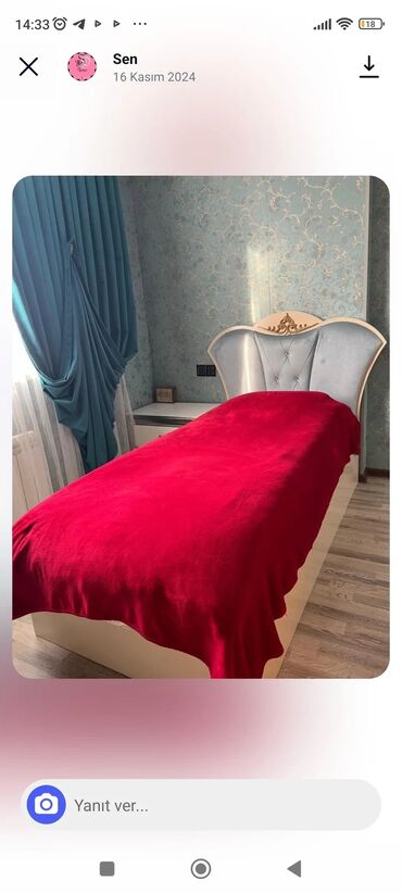 uşaq carpayısı: Для девочки и мальчика, Новый, Кровать, Без подьемного механизма, С матрасом, Без выдвижных ящиков