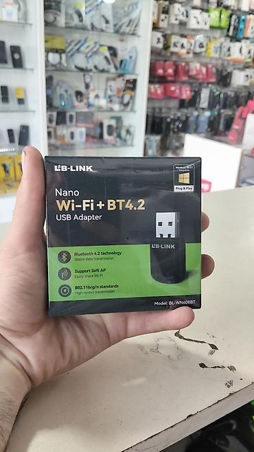 Modemlər və şəbəkə avadanlıqları: LB-LINK BL-WN600BT Nano Wi‑Fi + Bluetooth 4.2 USB Adapter — 1