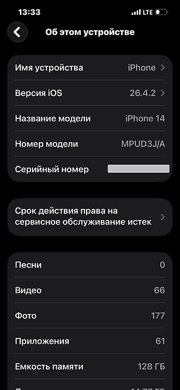 сетка динамика: 📱 iPhone 14 128 ГБ (Blue) — 39 000 сом, торг Телефон в идеальном — 7