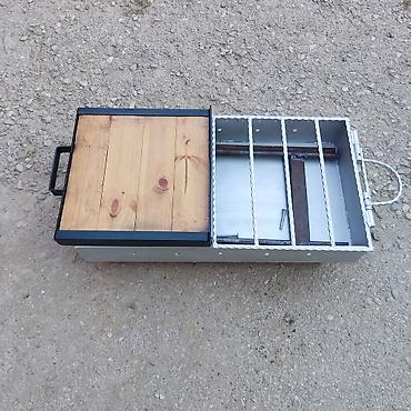 mini manqal: Metall manqal / 75 uzunu 40 eni 15 şiş gedir istənilən ölçüdə sifariş — 1