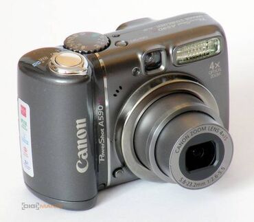 полароидный фотоаппарат: Фотоаппарат Canon PowerShot A590 IS Характеристика: Вес:175 г, без