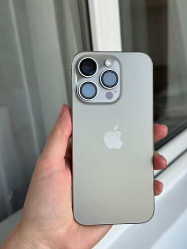 наушники regrsi: IPhone 15 Pro, Колдонулган, 128 ГБ, Natural Titanium, Коргоочу айнек, Каптама, 88 %