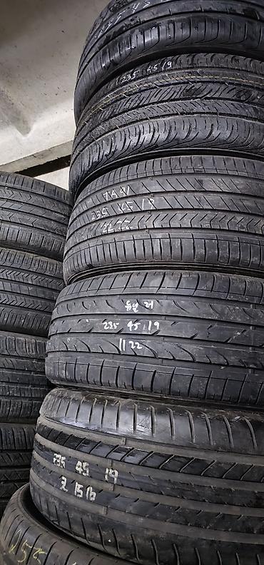 разнопарка: Шины 235 / 45 / R 19, Лето, Б/у, 1 шт, Легковые, Италия, Continental — 1