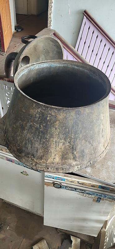 buxari: Məhsul: Mis distillə qazanı (səməni/araq üçün), qapaq və buxar borusu — 1