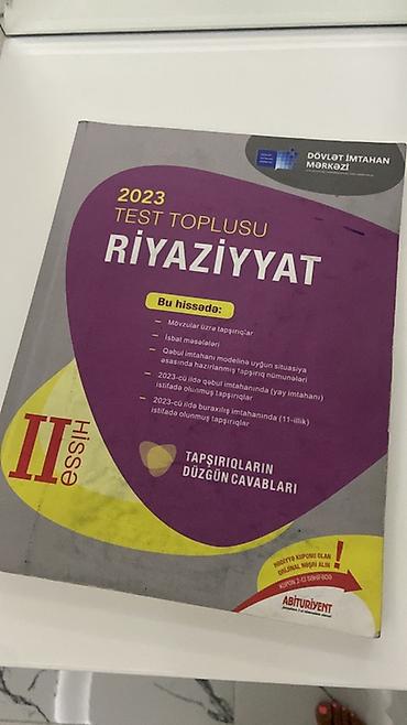 riyaziyyat kitablar: Riyaziyyat 11-ci sinif, 2023 il — 1