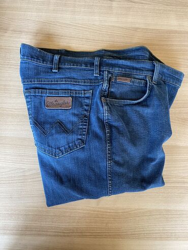 оригинал джинсы: Джинсы и брюки, цвет - Голубой, Б/у