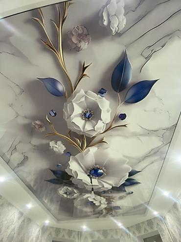 Натяжной потолок: Натяжной потолок 3D потолки, Глянцевое, Матовое Бесплатная консультация, Бесплатный замер, Гарантия — 11