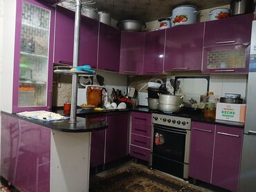 кухонные гарнитуры бу бишкек: Кухонный гарнитур, Б/у, цвет - Фиолетовый, Самовывоз
