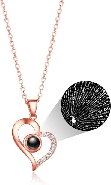 Ogrlice: Ljubavna ogrlica - Volim te na "100 jezika" Cena:1200din OGRLICA ZA — 7