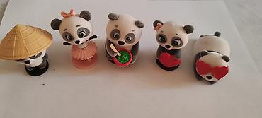 oyuncaq ev: Panda fiqurları dəsti - Mövzu: şirin panda personajları - Sayı: 5 — 1