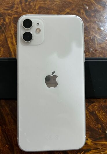 Apple iPhone: IPhone 11, 128 GB, Ağ, Zəmanət, Face ID