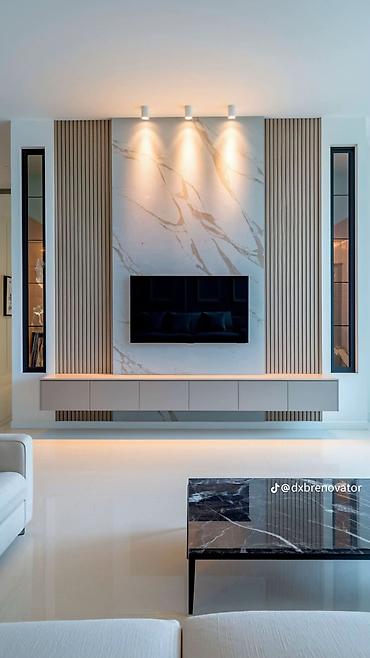 Работы по обшивке: Панельные стены и встроенные решения под ключ для интерьера - Дизайн — 41