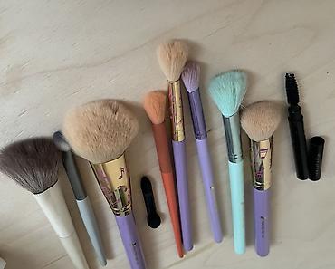 makyaj çantası: Qarışıq fırçalar 🔜 tonal krem konsilır rumyana ten highlighter qaş — 4