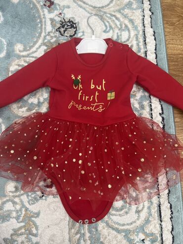 новогодние платья детский мир: Детское платье, цвет - Красный, Б/у