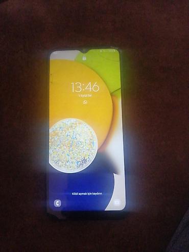 deri çanta: Samsung Galaxy A03, 64 GB, rəng - Qara, Sensor — 1