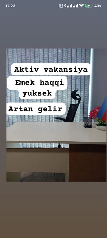 kişilər üçün online iş: Çağrı mərkəzi operatoru tələb olunur, Təcrübəsiz