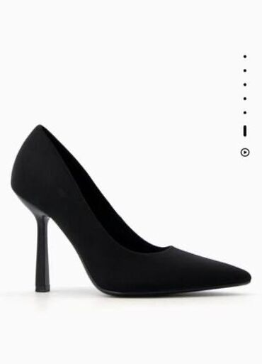 женские кожаные сапоги: Туфли, 38, Bershka, Новый, цвет - Черный, Самовывоз