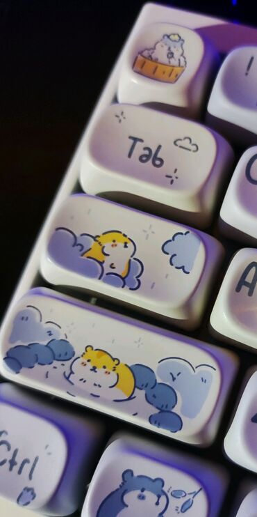 клавиатура для телефона купить: Клавиатура, Механикалык, Зымдуу туташтыруу, Өлчөмү: 65%