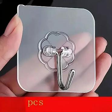 Ostali proizvodi za kuću: Prozirne samolepljive zidne kuke 10 komada T NOVO. Opis proizvoda — 1