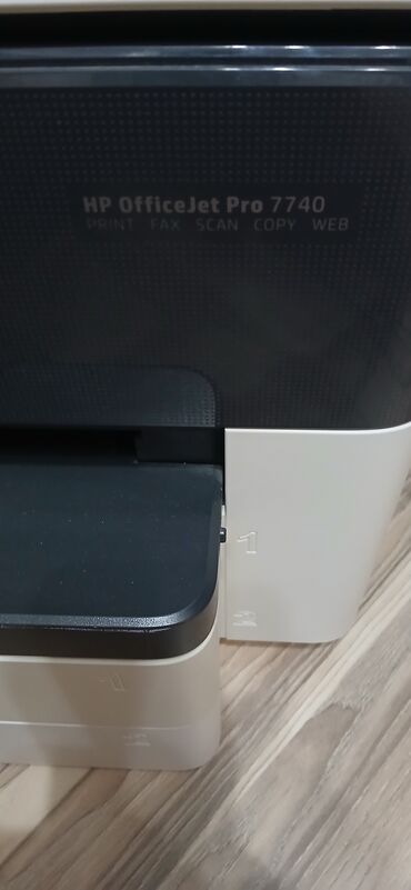 ноутбук 4060: HP OfficeJet Pro 7740 modeli, çap, faks, skan və kopyalama