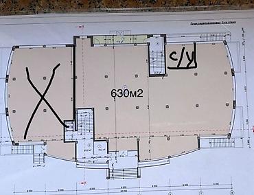 Аренда помещений свободного назначения: 1 этаж Первая линия Площадь: 630 м² Арендная ставка: 5 $/м² Сдаётся — 2