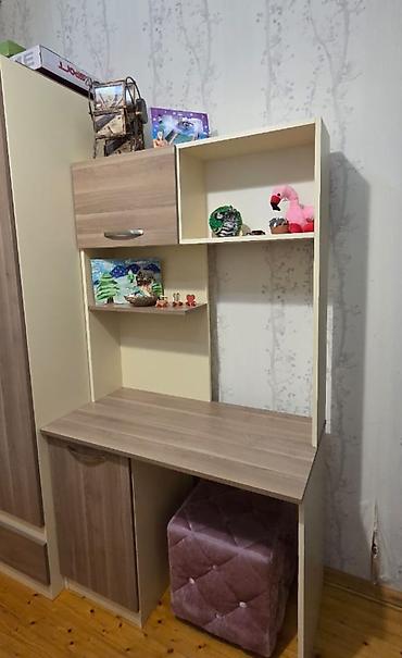 genc otaqi: Oğlan və qız üçün, İşlənmiş, İkinəfərlik çarpayı, Dolab, Yazı masası — 1