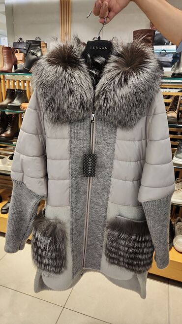 Пальто: Пальто, Зима, Альпака, По колено, Оверсайз, M (EU 38)