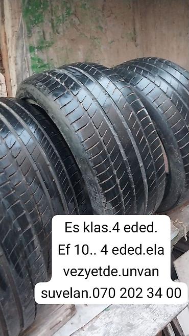 14 lük disk: Avtomobil üçün şin dəsti. Şəkillərdə 4 ədəd şin təqdim olunur — 1