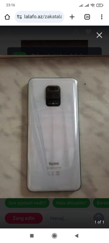 сирокко telefon: Xiaomi Redmi Note 9 Pro, 128 GB, rəng - Ağ, 
 Qırıq, Barmaq izi, Face ID