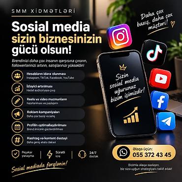 SMM xidmətləri – Sosial mediada brendinizi gücləndirin! - Hesabların