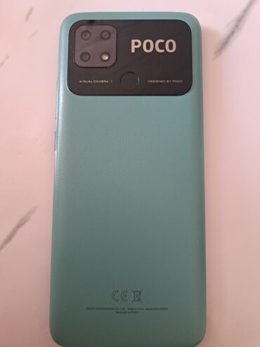 иштетилген телефондор: Poco C40, Б/у, 128 ГБ, цвет - Зеленый, 2 SIM