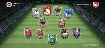 Audio: EA Sports FC Mobile hesabı – yüksək reytinqli komanda - Ümumi güc