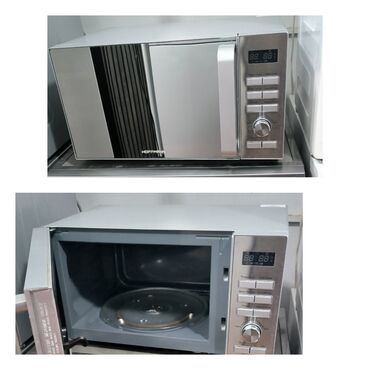 ev sobasi: Mikrodalğalı soba Hoffmann, Ayrıca dayanan, Mikrodalğalar ilə, rəng - Boz, İşlənmiş